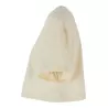 T-shirt court femme en coton oversize, manches courtes, col ras du cou, 140 g/m²