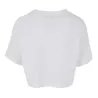 T-shirt court femme en coton oversize, manches courtes, col ras du cou, 140 g/m²