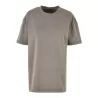 T-shirt femme décoloré, coupe ample, épaules tombantes, en coton, 220 g/m²