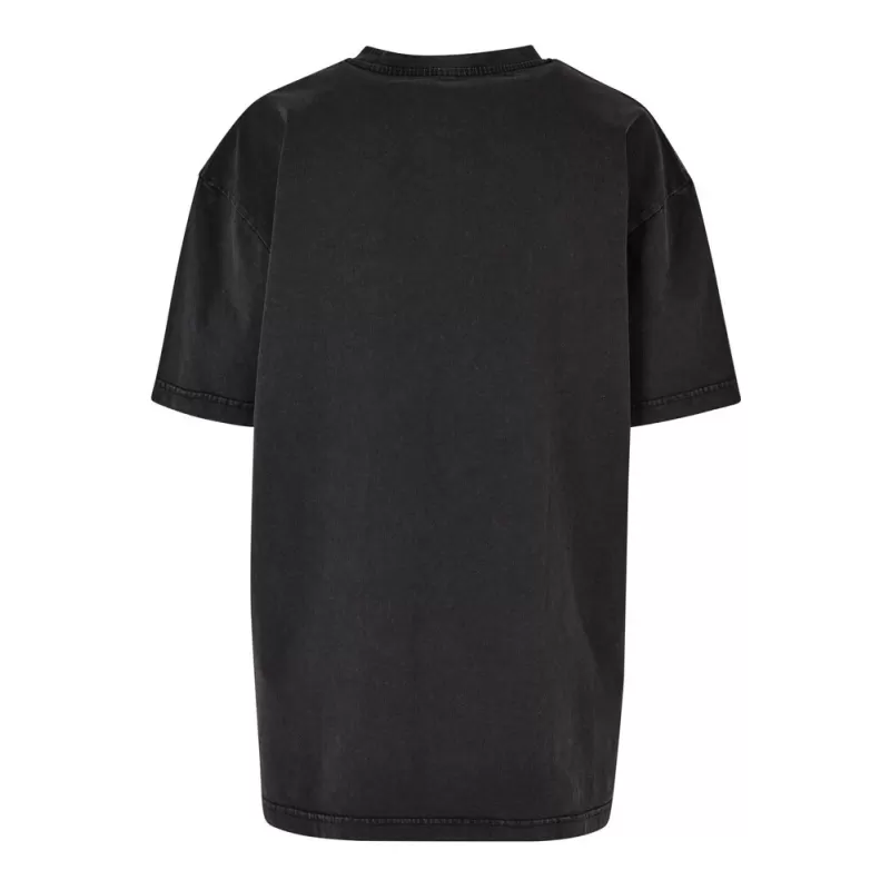 T-shirt femme décoloré, coupe ample, épaules tombantes, en coton, 220 g/m²