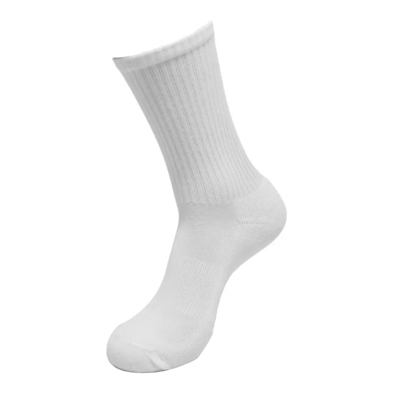 Chaussettes hautes en coton, bord côte élastiqué, sans étiquette