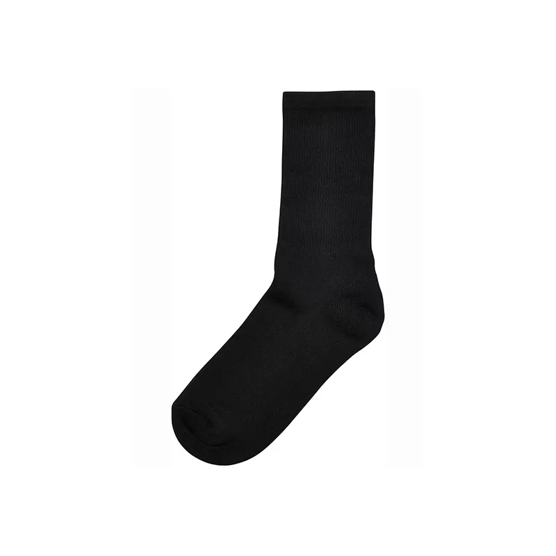 Chaussettes hautes en coton, bord côte élastiqué, sans étiquette
