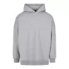 Sweat à capuche oversize très ample, capuche avec col croisé, sans poche, 300 g/m²