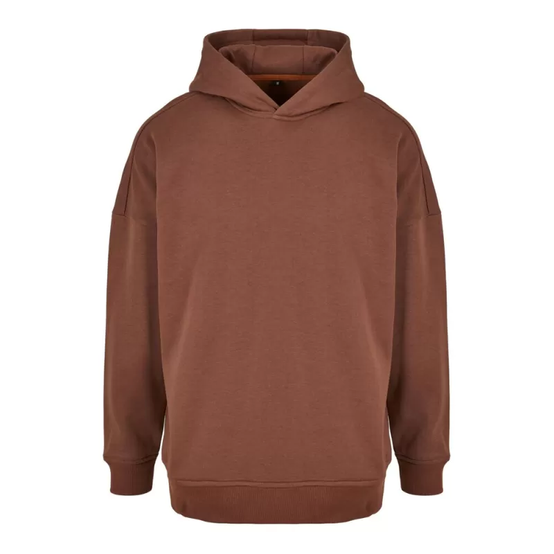 Sweat à capuche oversize très ample, capuche avec col croisé, sans poche, 300 g/m²