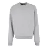 Sweat col rond lourd en coton épais, coupe urbaine, épaules tombantes, 440 g/m²