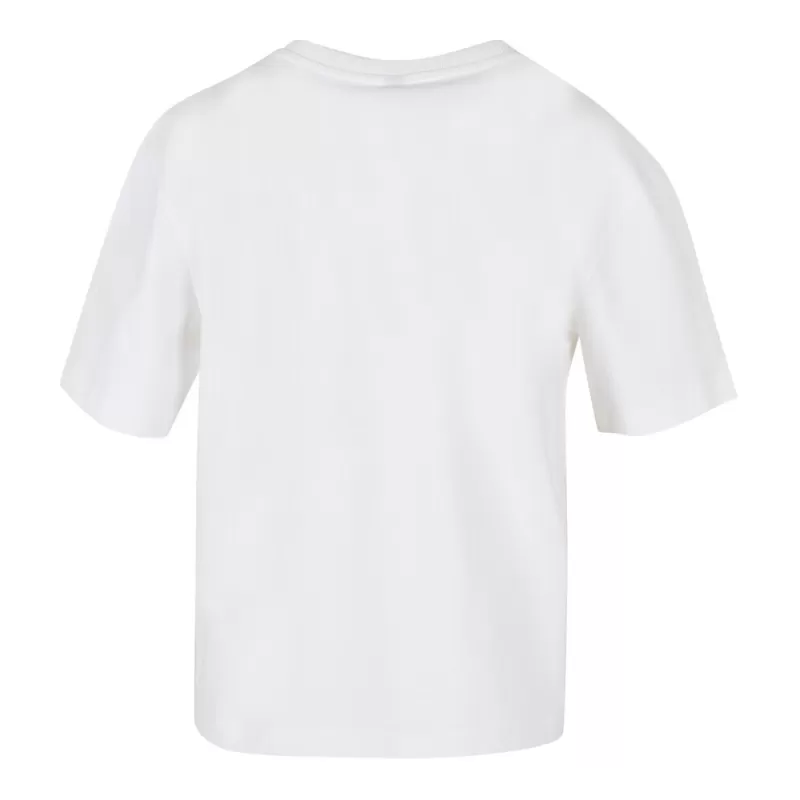 T-shirt oversize femme en coton, col ras-du-cou, manches courtes, 200 g/m²