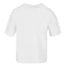 T-shirt oversize femme en coton, col ras-du-cou, manches courtes, 200 g/m²