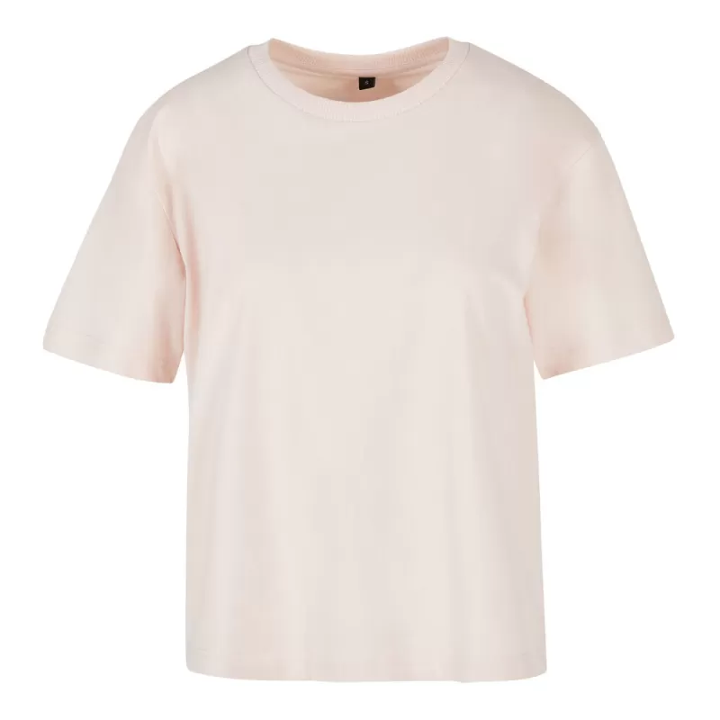 T-shirt oversize femme en coton, col ras-du-cou, manches courtes, 200 g/m²