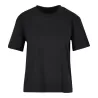 T-shirt oversize femme en coton, col ras-du-cou, manches courtes, 200 g/m²