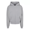 Sweat zippé à capuche très lourd en coton, capuche classique sans cordon, 460 g/m²