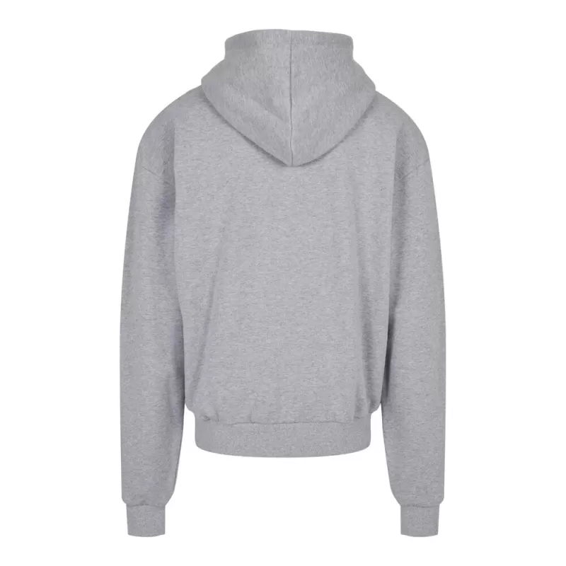Sweat zippé à capuche très lourd en coton, capuche classique sans cordon, 460 g/m²