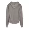 Sweat oversize en coton à capuche décoloré à l'acide, capuche sans cordon de serrage, 300 g/m²