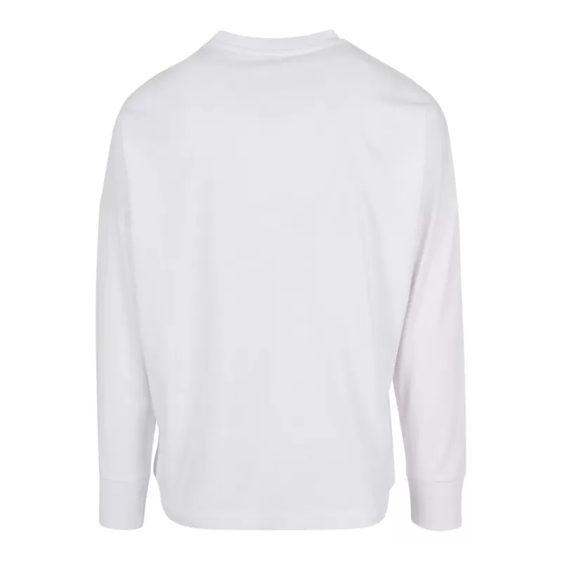 Tee-shirt manches longues oversize col rond, épaules tombantes, 220 g/m²