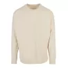 Tee-shirt manches longues oversize col rond, épaules tombantes, 220 g/m²