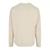 Tee-shirt manches longues oversize col rond, épaules tombantes, 220 g/m²