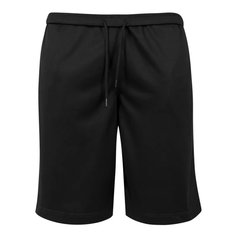 Short maille filet en polyester léger, coupe ample, taille élastiquée, 130 g/m²