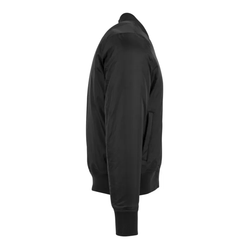 Veste bomber en polyester avec doublure orange, poches zippées, 160 g/m²