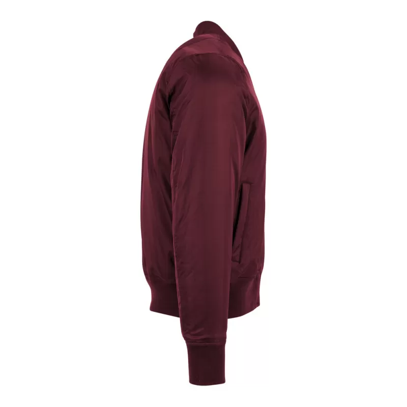 Veste bomber en polyester avec doublure orange, poches zippées, 160 g/m²