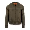 Veste bomber en polyester avec doublure orange, poches zippées, 160 g/m²