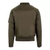 Veste bomber en polyester avec doublure orange, poches zippées, 160 g/m²