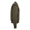 Veste bomber en polyester avec doublure orange, poches zippées, 160 g/m²