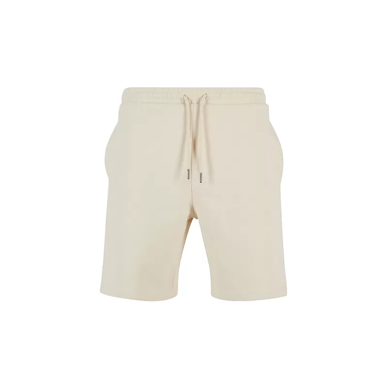 Short molletonné en coton, taille élastiquée, poches, 460 g/m²