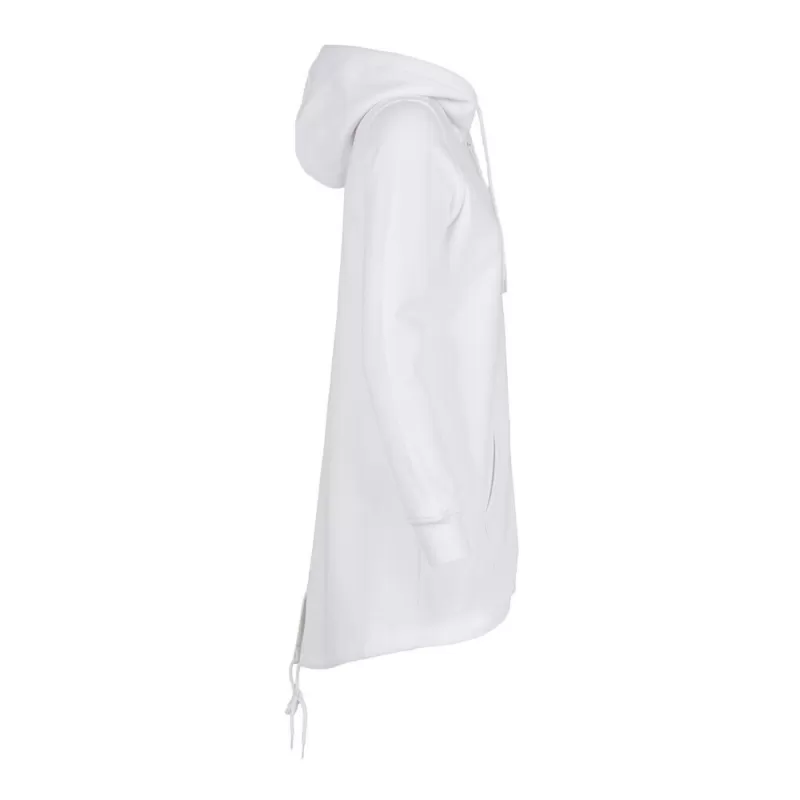 Long sweat zippé à capuche pour femme avec poches, 300 g/m²