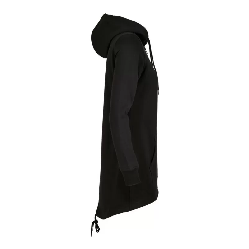 Long sweat zippé à capuche pour femme avec poches, 300 g/m²