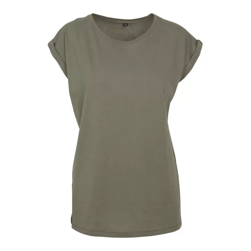 Tee-shirt femme coton léger coupe longue, manches courtes, 140 g/m²