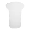 Tee-shirt femme coton léger coupe longue, manches courtes, 140 g/m²