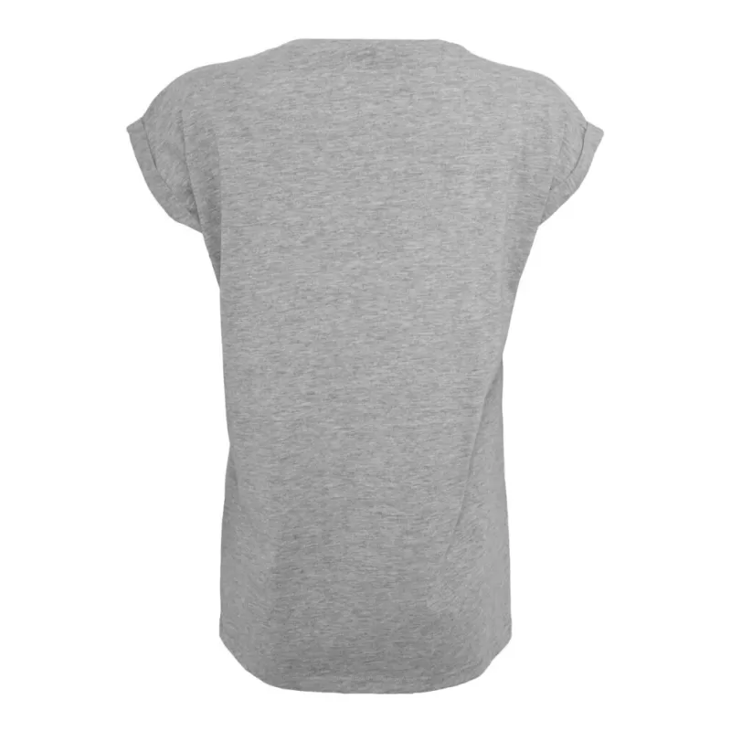 Tee-shirt femme coton léger coupe longue, manches courtes, 140 g/m²