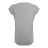 Tee-shirt femme coton léger coupe longue, manches courtes, 140 g/m²
