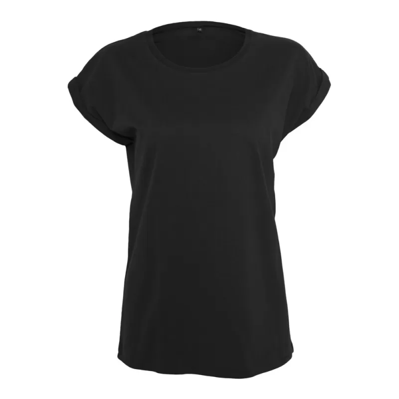 Tee-shirt femme coton léger coupe longue, manches courtes, 140 g/m²