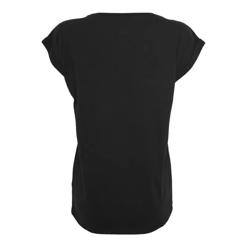 Tee-shirt femme coton léger coupe longue, manches courtes, 140 g/m²