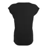 Tee-shirt femme coton léger coupe longue, manches courtes, 140 g/m²