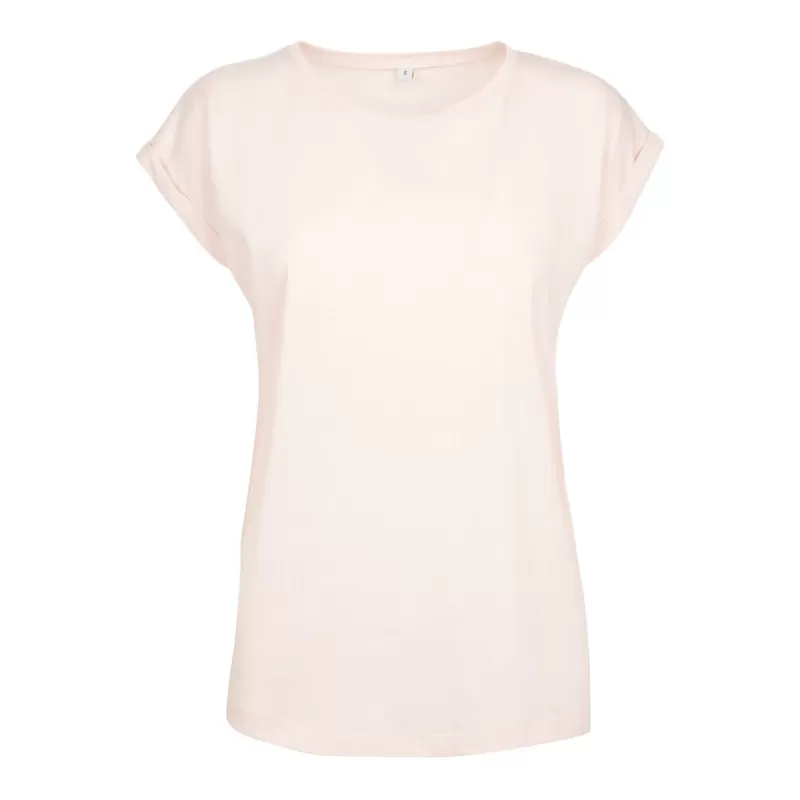 Tee-shirt femme coton léger coupe longue, manches courtes, 140 g/m²