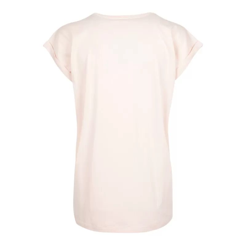 Tee-shirt femme coton léger coupe longue, manches courtes, 140 g/m²