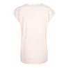 Tee-shirt femme coton léger coupe longue, manches courtes, 140 g/m²