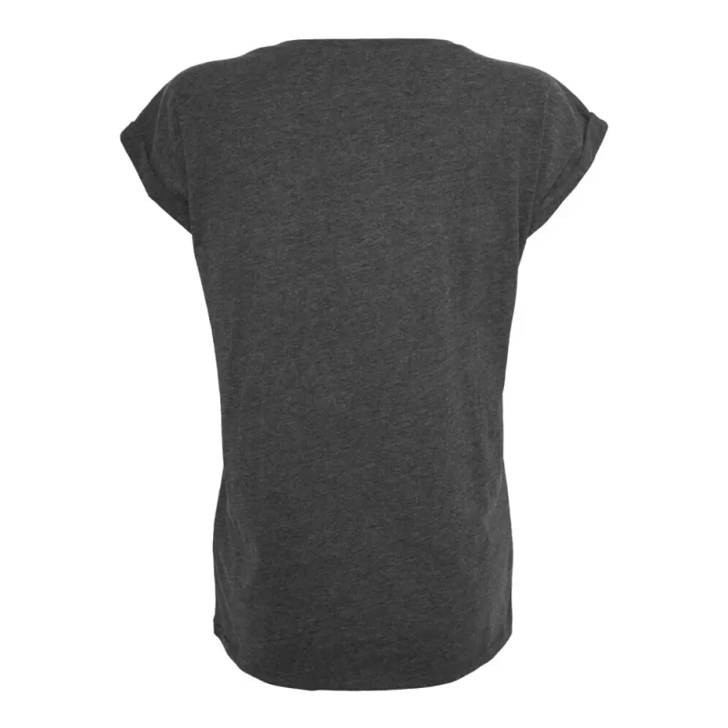 Tee-shirt femme coton léger coupe longue, manches courtes, 140 g/m²
