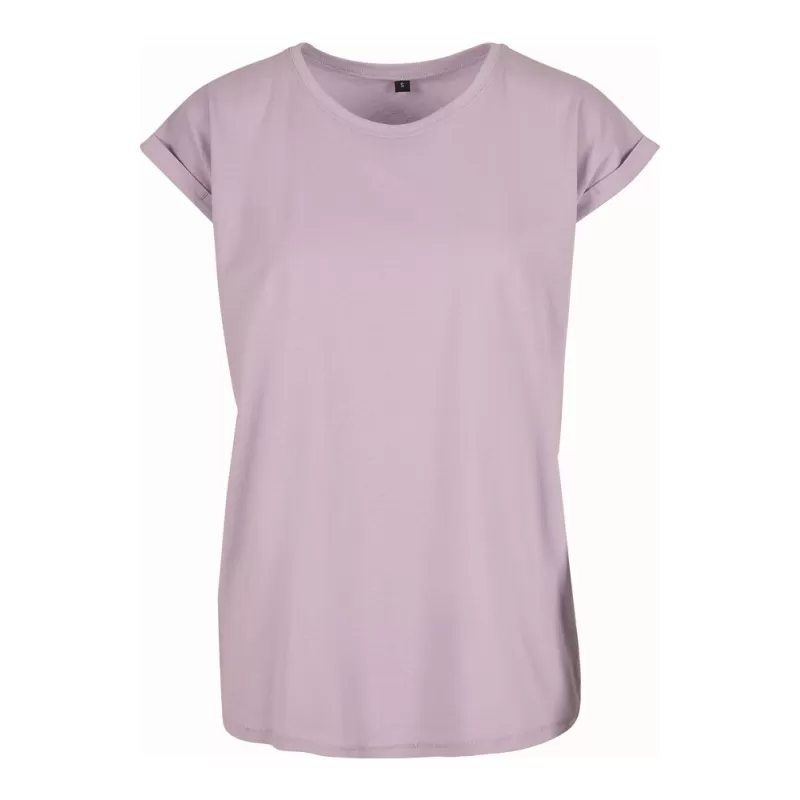 Tee-shirt femme coton léger coupe longue, manches courtes, 140 g/m²