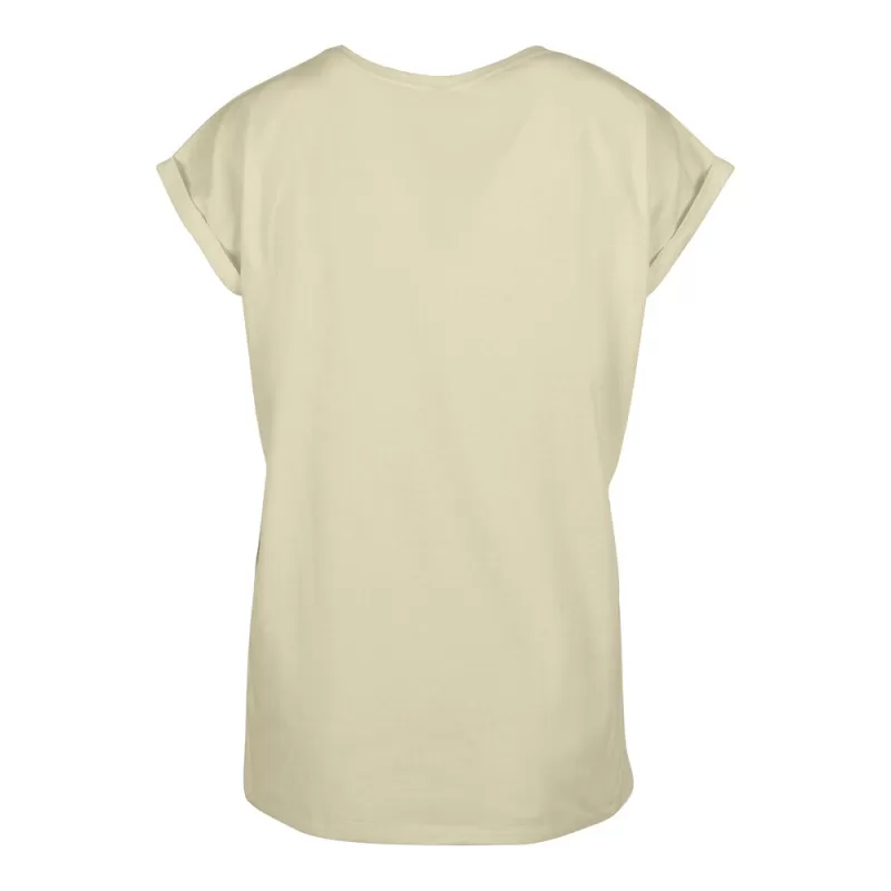 Tee-shirt femme coton léger coupe longue, manches courtes, 140 g/m²