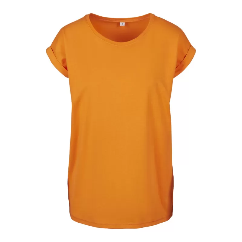 Tee-shirt femme coton léger coupe longue, manches courtes, 140 g/m²