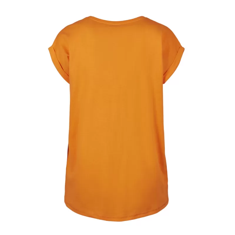 Tee-shirt femme coton léger coupe longue, manches courtes, 140 g/m²