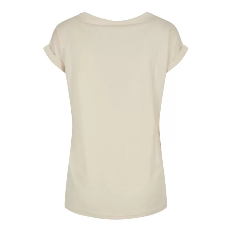 Tee-shirt femme coton léger coupe longue, manches courtes, 140 g/m²