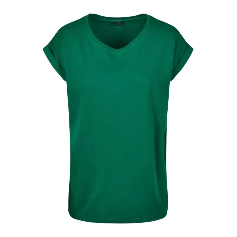 Tee-shirt femme coton léger coupe longue, manches courtes, 140 g/m²