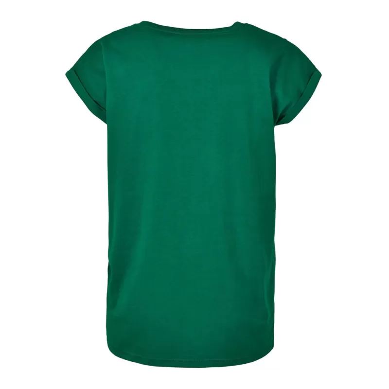 Tee-shirt femme coton léger coupe longue, manches courtes, 140 g/m²