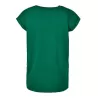Tee-shirt femme coton léger coupe longue, manches courtes, 140 g/m²