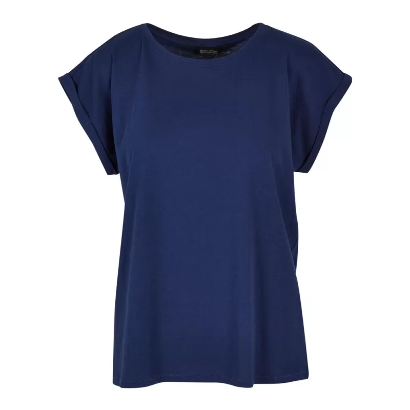 Tee-shirt femme coton léger coupe longue, manches courtes, 140 g/m²