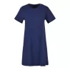 Robe en coton, look sportif et féminin, col ras du cou fin, coupe trapèze, 140 g/m²