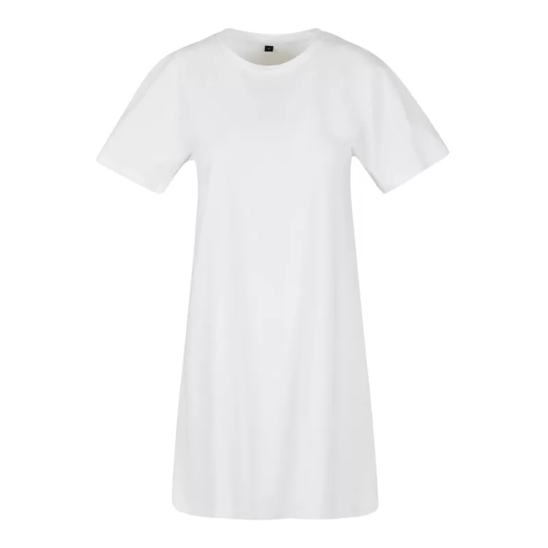 Robe en coton, look sportif et féminin, col ras du cou fin, coupe trapèze, 140 g/m²